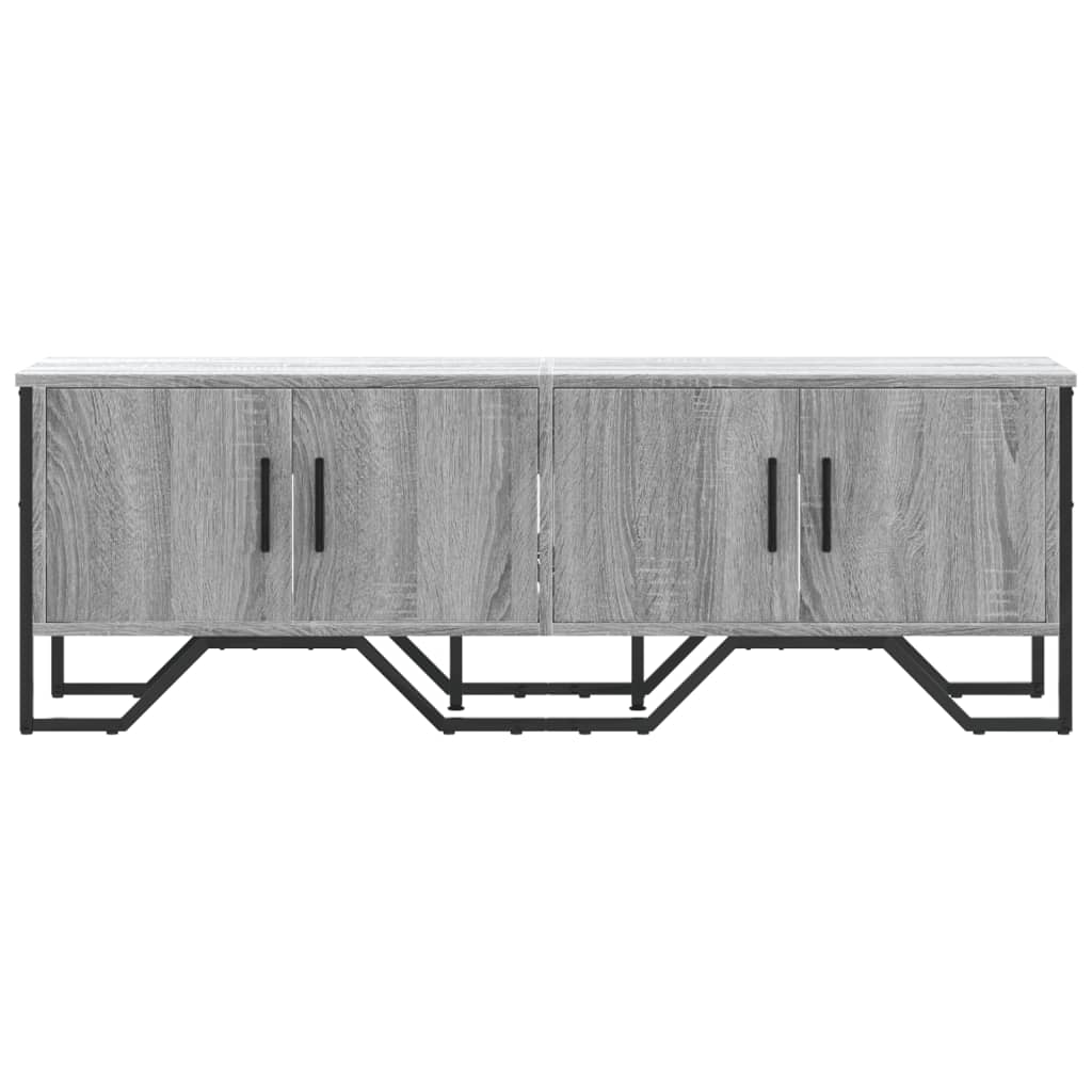 Mobile Porta TV Grigio Sonoma 122x34x41cm in Legno Multistrato