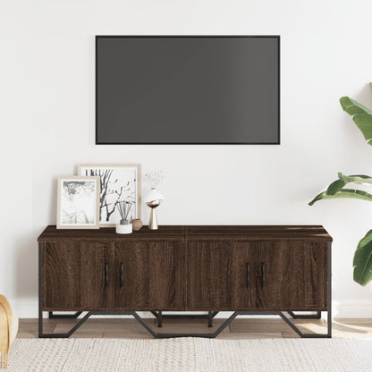 Mobile Porta TV Rovere Marrone 122x34x41cm in Legno Multistrato