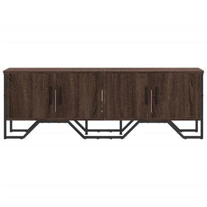 Mobile Porta TV Rovere Marrone 122x34x41cm in Legno Multistrato