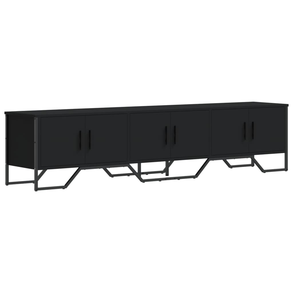 Mobile Porta TV Nero 180x34x41 cm in Legno Multistrato