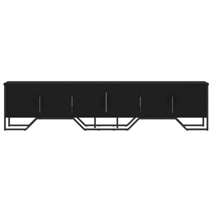 Mobile Porta TV Nero 180x34x41 cm in Legno Multistrato