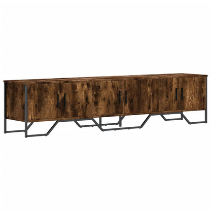 Mobile Porta TV Rovere Fumo 180x34x41 cm in Legno Multistrato