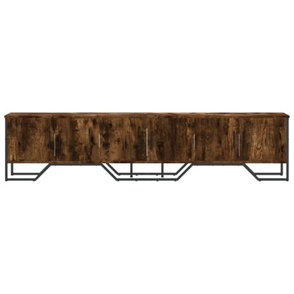 Mobile Porta TV Rovere Fumo 180x34x41 cm in Legno Multistrato