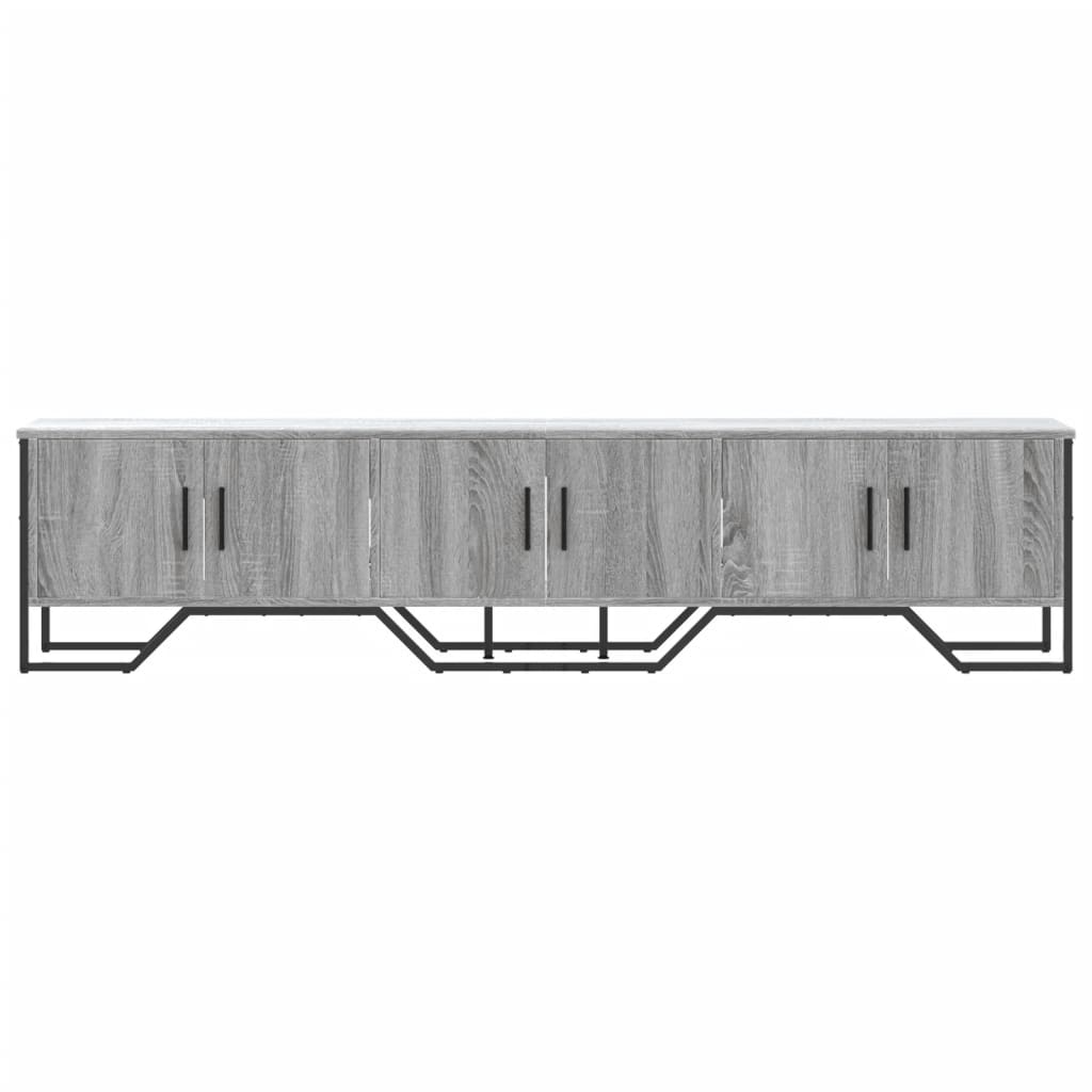 Mobile Porta TV Grigio Sonoma 180x34x41cm in Legno Multistrato