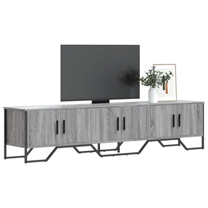 Mobile Porta TV Grigio Sonoma 180x34x41cm in Legno Multistrato