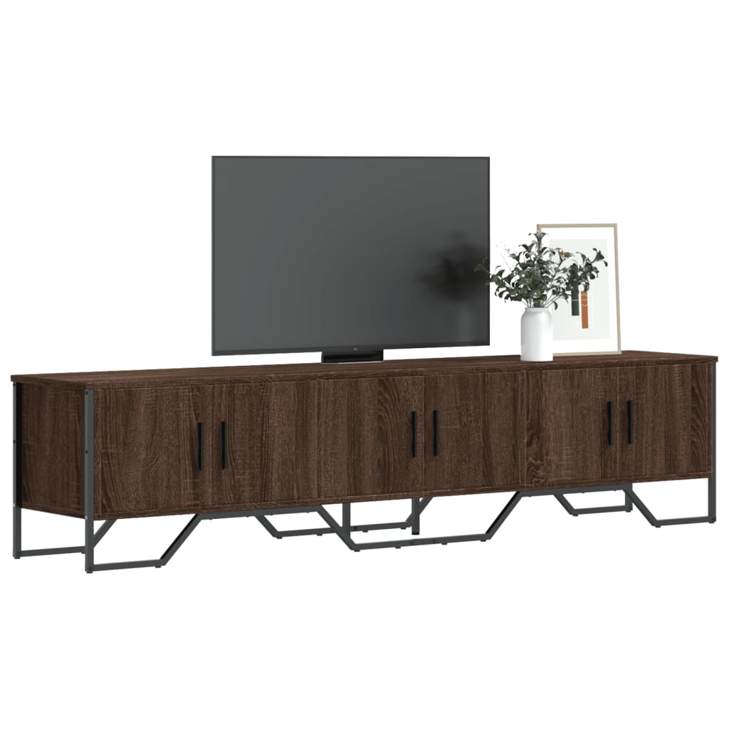 Mobile Porta TV Rovere Marrone 180x34x41cm in Legno Multistrato
