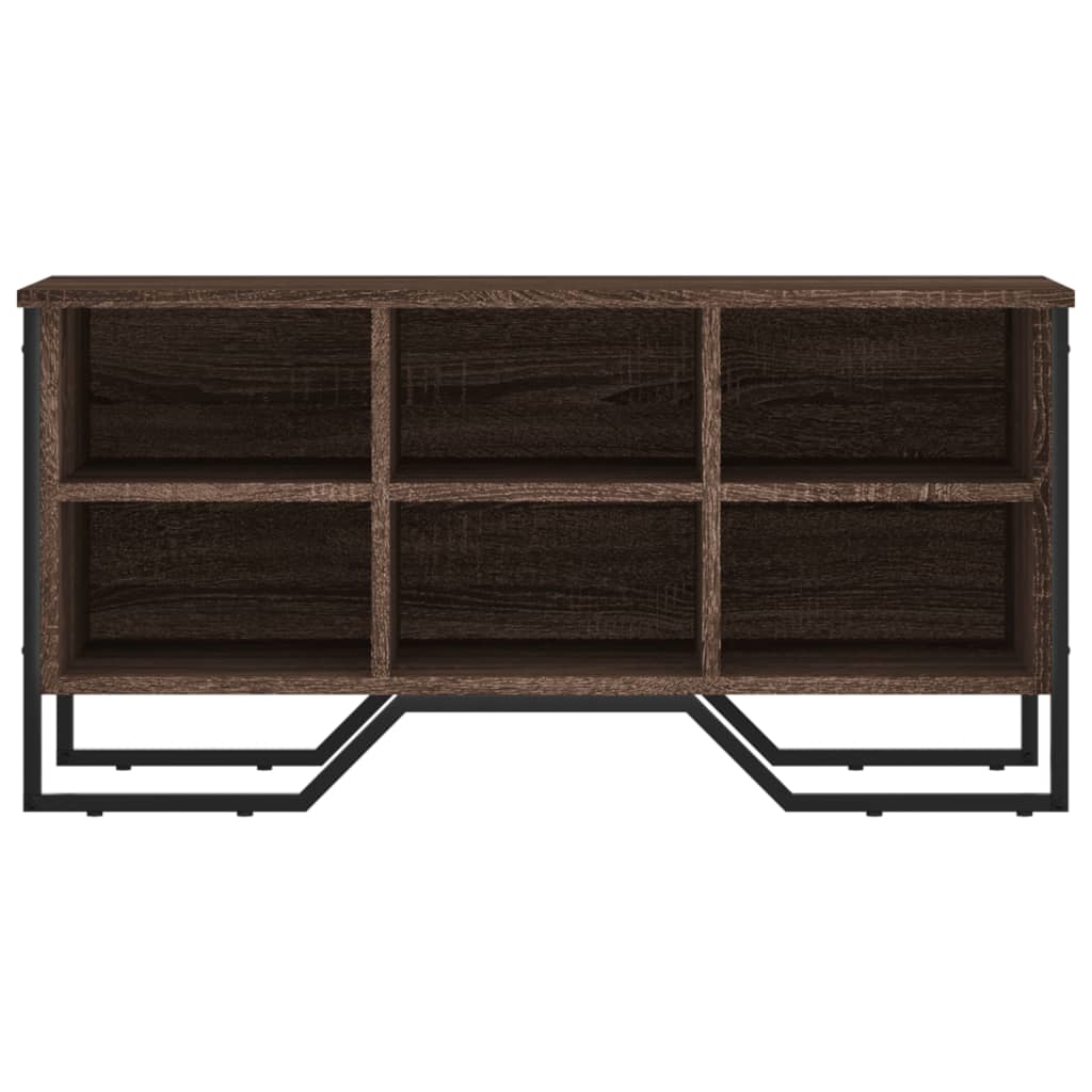 Scarpiera Rovere Marrone 90x38x45,5 cm in Truciolato