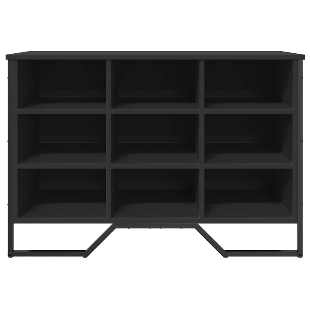 Scarpiera Nera 90x38x61,5 cm in Truciolato