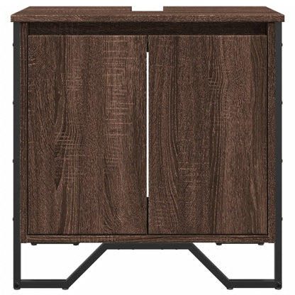 Mobile Lavabo Bagno Rovere Marrone 60x35x60cm in Truciolato