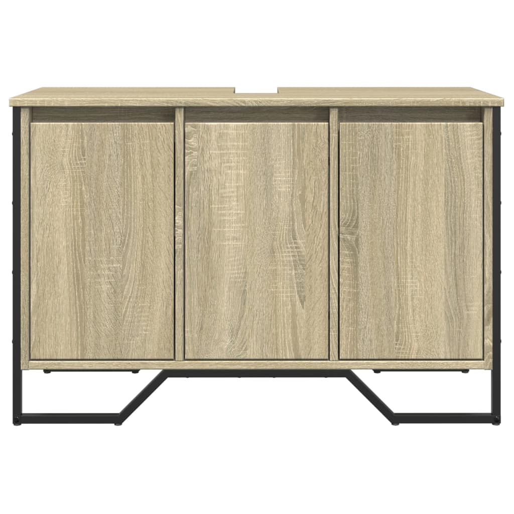 Mobile Lavabo Bagno Rovere Sonoma 91x35x60 cm in Truciolato