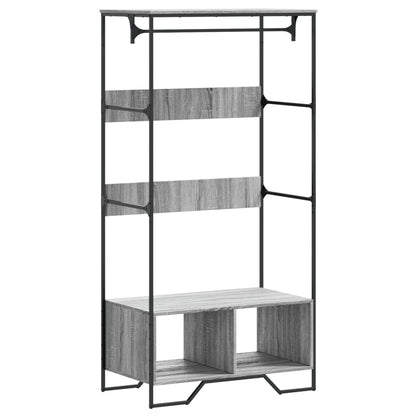Armadio Grigio Sonoma 90x50x180 cm in Truciolato