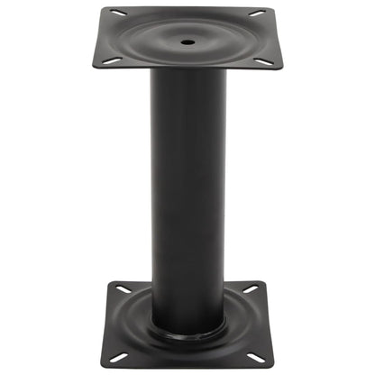 Supporto per Sedile da Barca Nero 33 cm in Acciaio