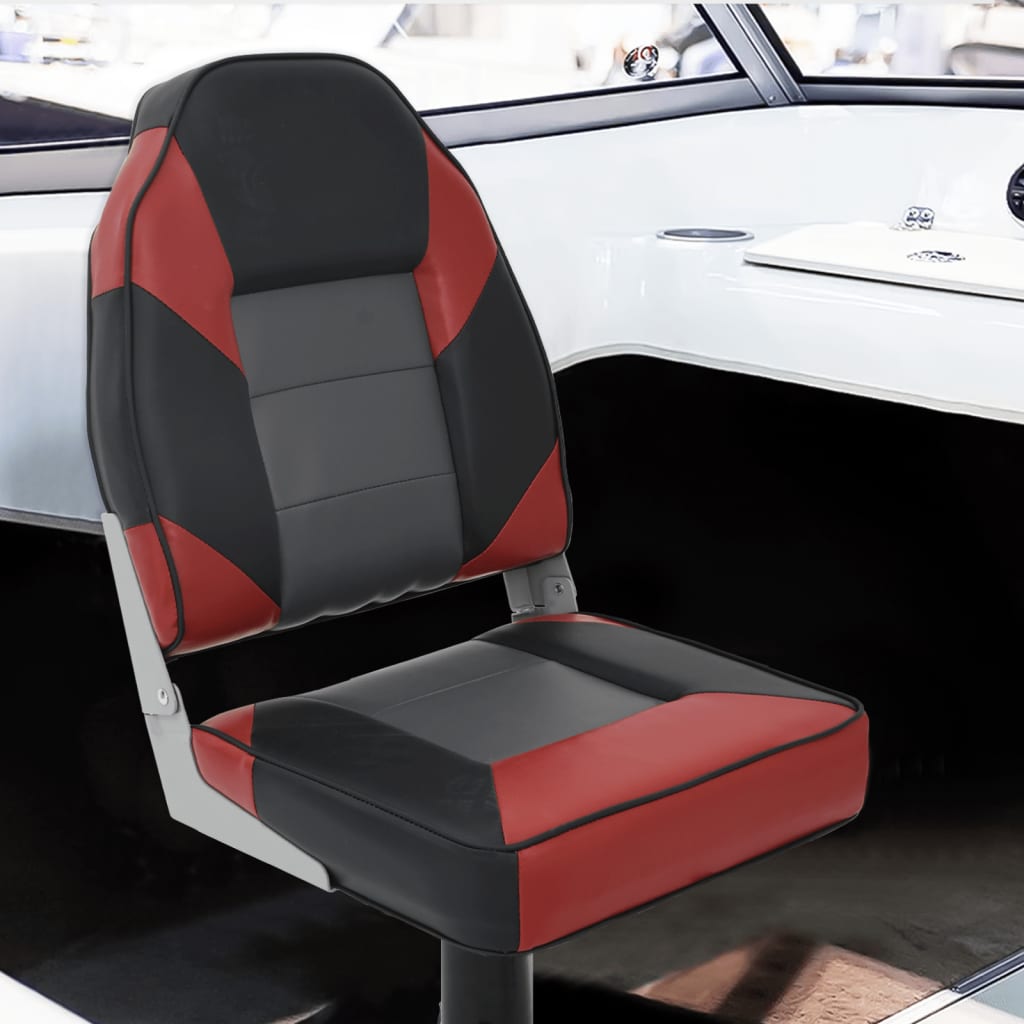 Sedili Barca con Supporto 2pz Altezza Regolabile Girevole 360Â°