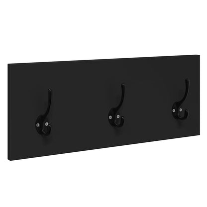 Set Mobili da Ingresso 4 pz Nero in Legno Multistrato