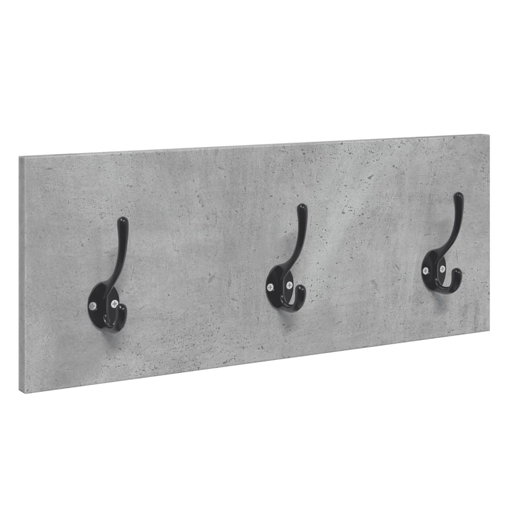 Set Mobili da Ingresso 4 pz Grigio Cemento in Legno Multistrato
