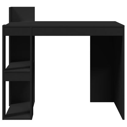 Scrivania Ufficio Nera 103,5x56,5x94 cm in Legno Multistrato