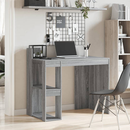 Scrivania Grigio Sonoma 103,5x56,5x94 cm in Legno Multistrato