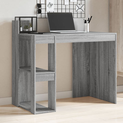 Scrivania Grigio Sonoma 103,5x56,5x94 cm in Legno Multistrato