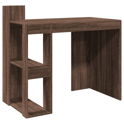 Scrivania Rovere Marrone 103,5x56,5x94 cm in Legno Multistrato