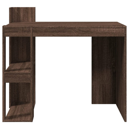 Scrivania Rovere Marrone 103,5x56,5x94 cm in Legno Multistrato
