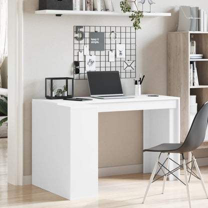 Scrivania Bianca 123,5x73,5x75 cm in Legno Multistrato