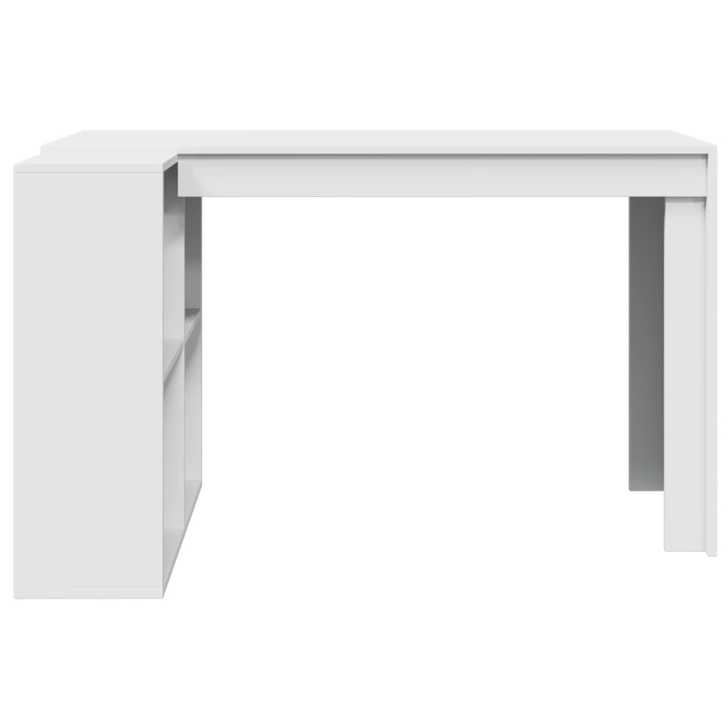 Scrivania Bianca 123,5x73,5x75 cm in Legno Multistrato