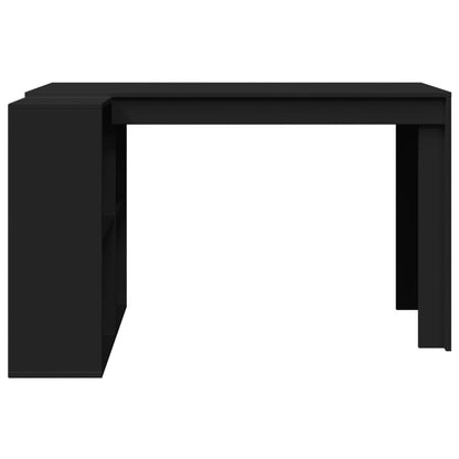 Scrivania Nera 123,5x73,5x75 cm in Legno Multistrato