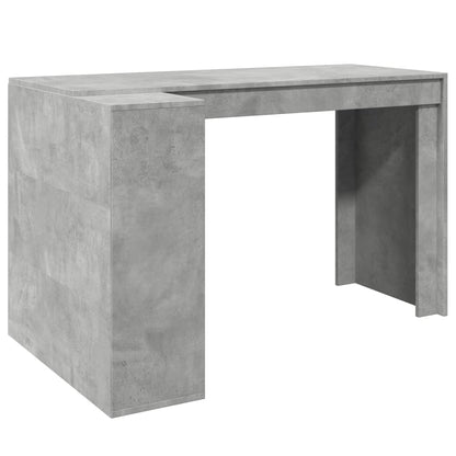 Scrivania Grigio Cemento 123,5x73,5x75 cm in Legno Multistrato
