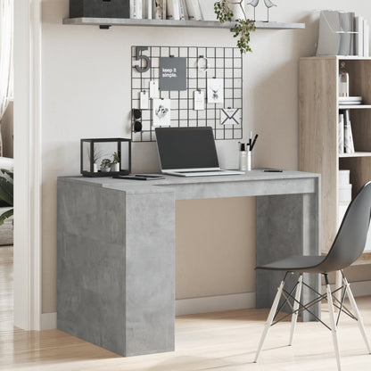 Scrivania Grigio Cemento 123,5x73,5x75 cm in Legno Multistrato