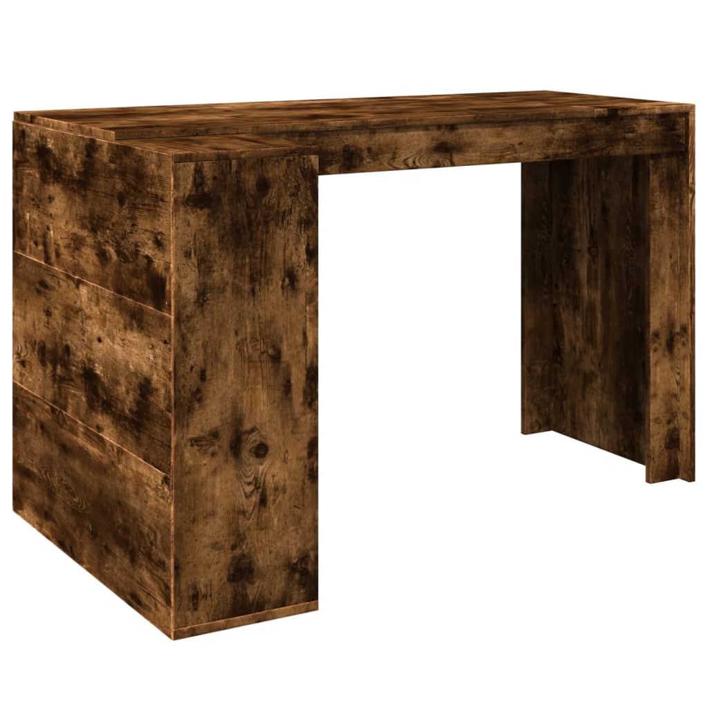 Scrivania Rovere Fumo 123,5x73,5x75 cm in Legno Multistrato