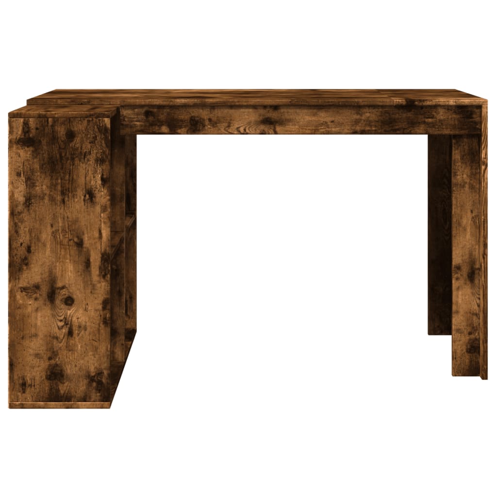 Scrivania Rovere Fumo 123,5x73,5x75 cm in Legno Multistrato