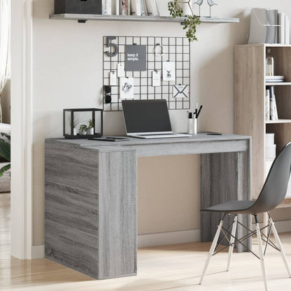 Scrivania Grigio Sonoma 123,5x73,5x75 cm in Legno Multistrato