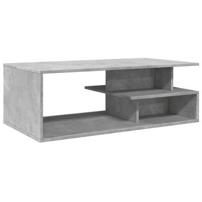 Tavolino Salotto Grigio Cemento 102x55x35 cm Legno Multistrato