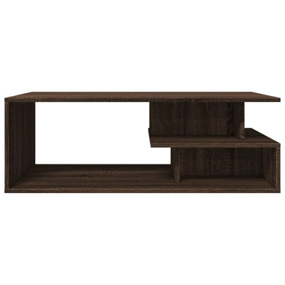 Tavolino Salotto Rovere Marrone 102x55x35 cm Legno Multistrato