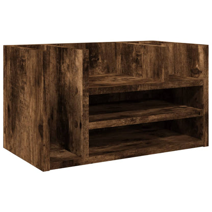 Organizer Scrivania Rovere Fumo 44,5x24x25cm Legno Multistrato