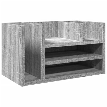 Organizer Scrivania Grigio Sonoma 44,5x24x25 Legno Multistrato