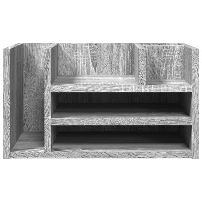 Organizer Scrivania Grigio Sonoma 44,5x24x25 Legno Multistrato