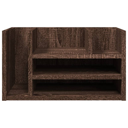 Organizer Scrivania Rovere Marrone 44,5x24x25 Legno Multistrato