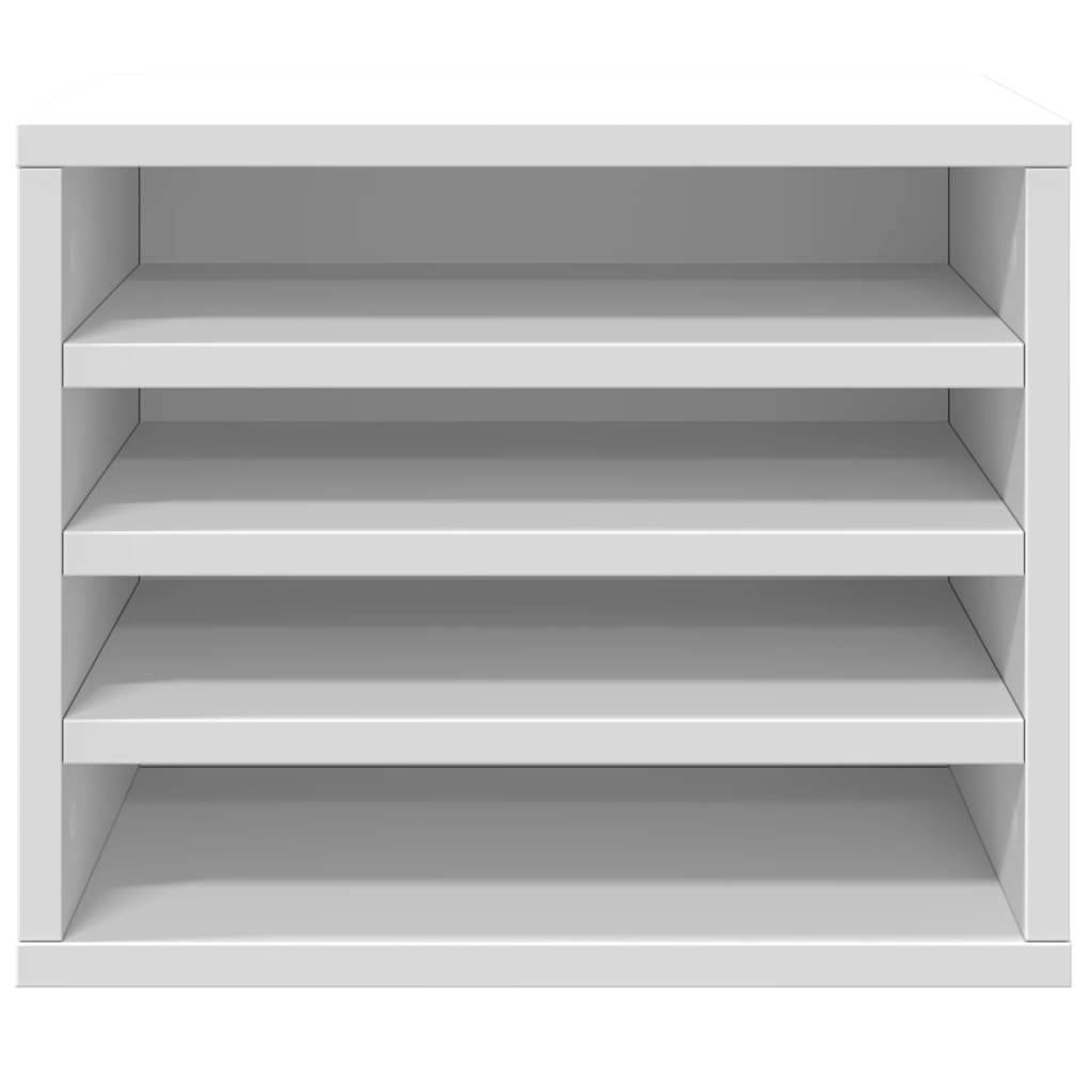 Organizer per la Scrivania Bianco 36x26x29,5 cm in Multistrato