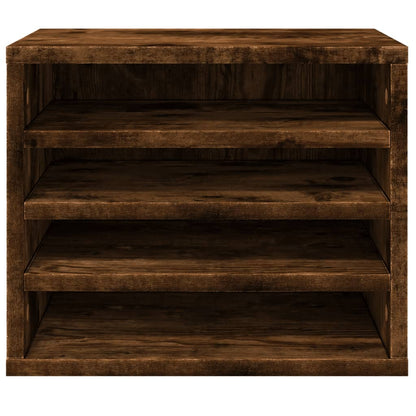 Organizer Scrivania Rovere Fumo 36x26x29,5cm Legno Multistrato