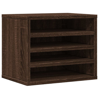 Organizer Scrivania Rovere Marrone 36x26x29,5 Legno Multistrato