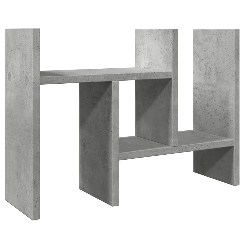 Organizer Scrivania Grigio Cemento 34,5x15,5x35,5cm Multistrato