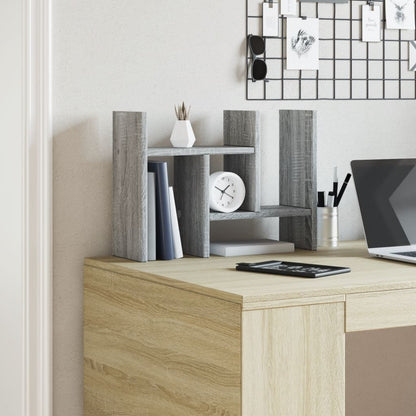 Organizer Scrivania Grigio Sonoma 34,5x15,5x35,5 cm Multistrato