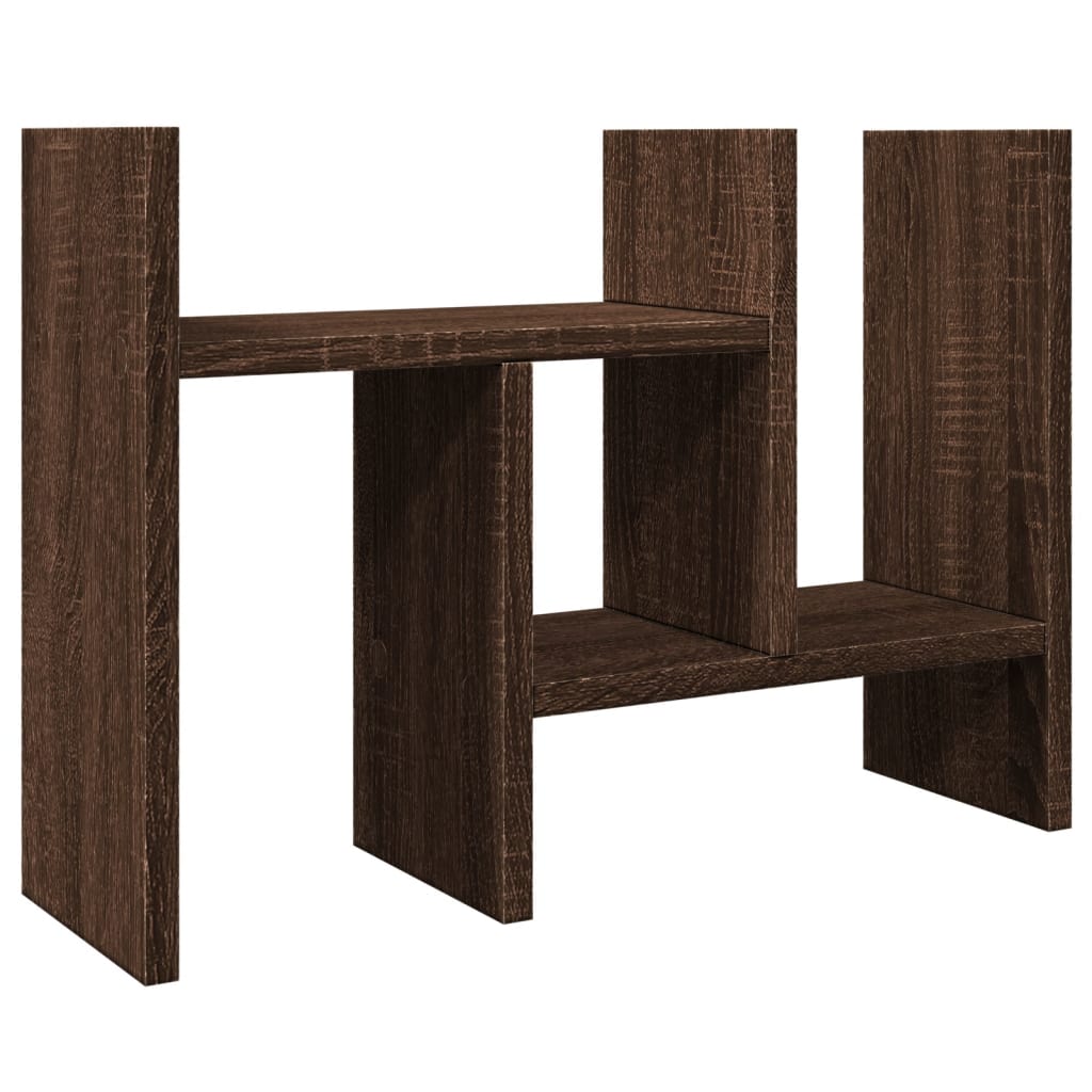 Organizer Scrivania Rovere Marrone 34,5x15,5x35,5cm Multistrato