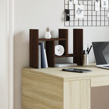 Organizer Scrivania Rovere Marrone 34,5x15,5x35,5cm Multistrato