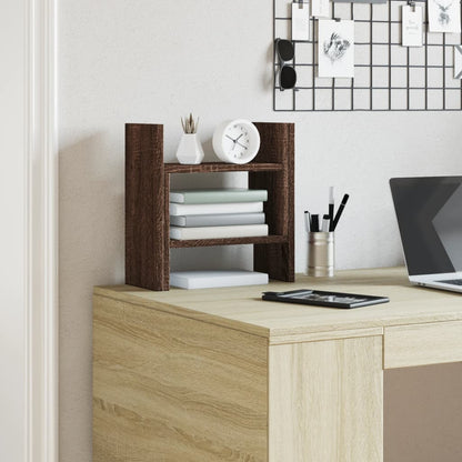 Organizer Scrivania Rovere Marrone 34,5x15,5x35,5cm Multistrato