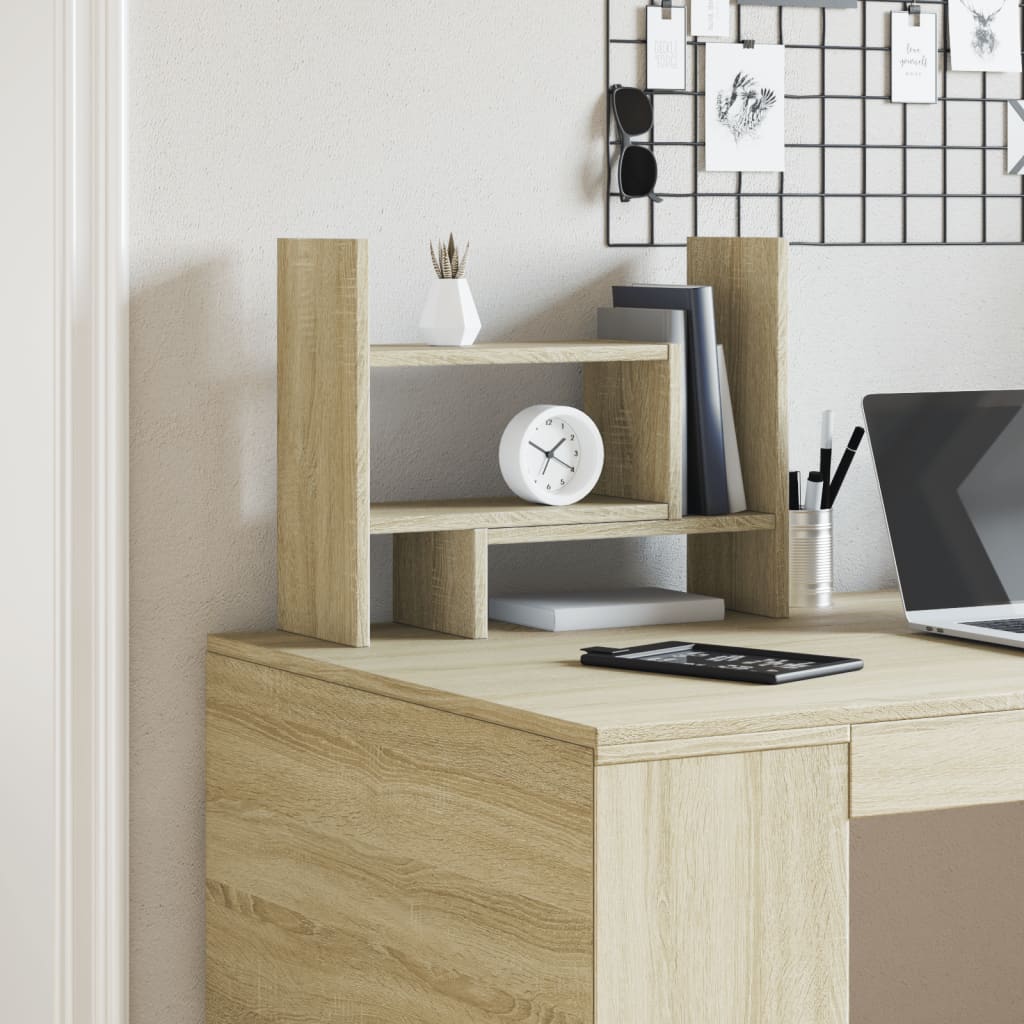Organizer Scrivania Rovere Sonoma 38,5x17x39 Legno Multistrato