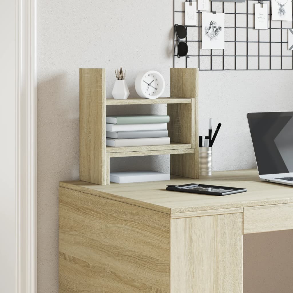 Organizer Scrivania Rovere Sonoma 38,5x17x39 Legno Multistrato