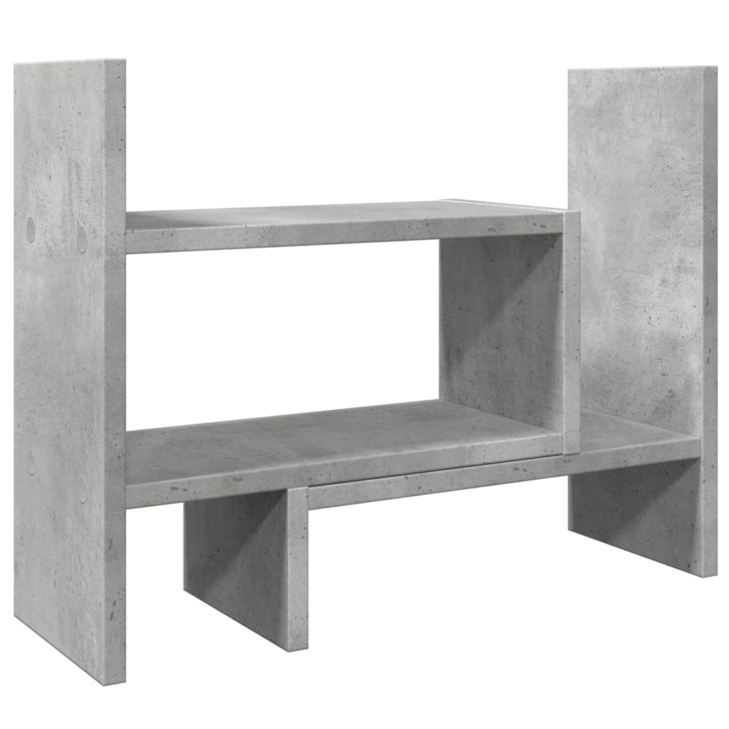 Organizer Scrivania Grigio Cemento 38,5x17x39 Legno Multistrato