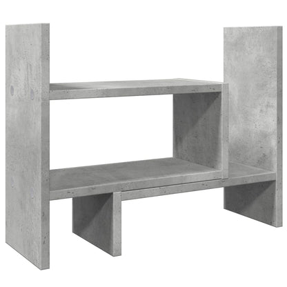 Organizer Scrivania Grigio Cemento 38,5x17x39 Legno Multistrato